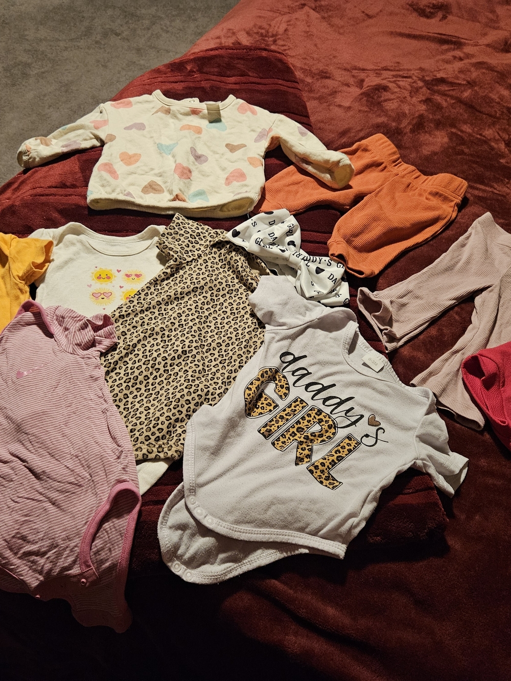 Baby Girl Lot...Daddy's Girl White Leopard-Print Bodysuit - Kids One Piece